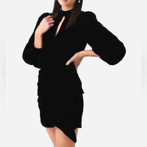 $475 NWT Black Rhode Zadie Velvet Mini Dress Sz 2